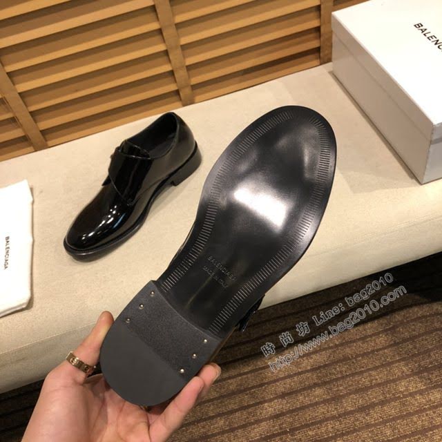Balenciaga經典款男鞋 巴黎世家頂級版本進口原版小牛皮西裝鞋  hdbl1195